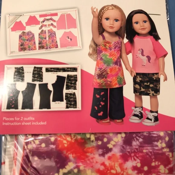 American girl size doll clothes fabric sew craft toys dresses - Picture 2 of 12